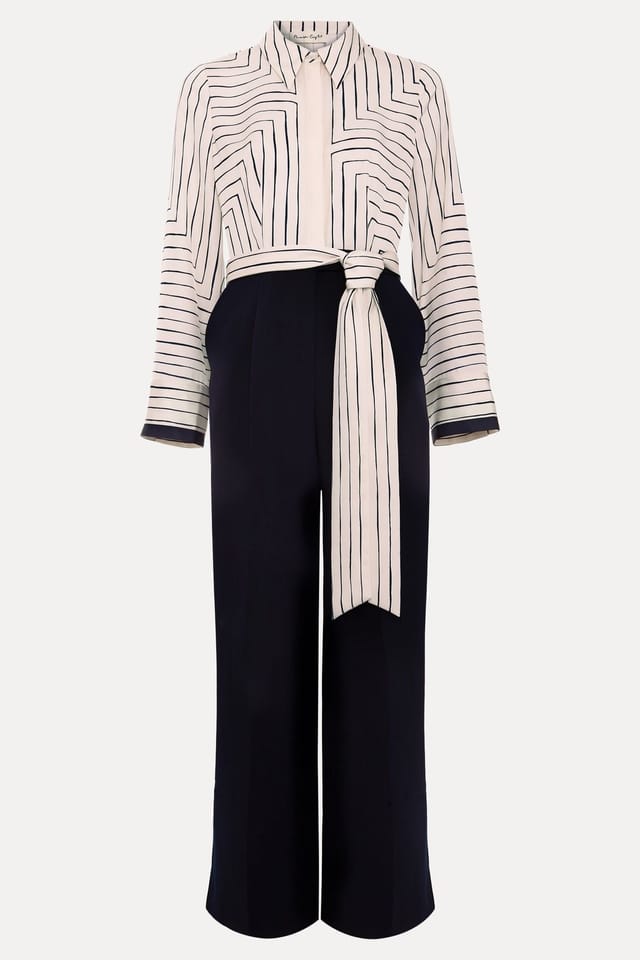 Phase Eight Phase Eight Women's Geo Jumpsuit in Dark Navy - 2