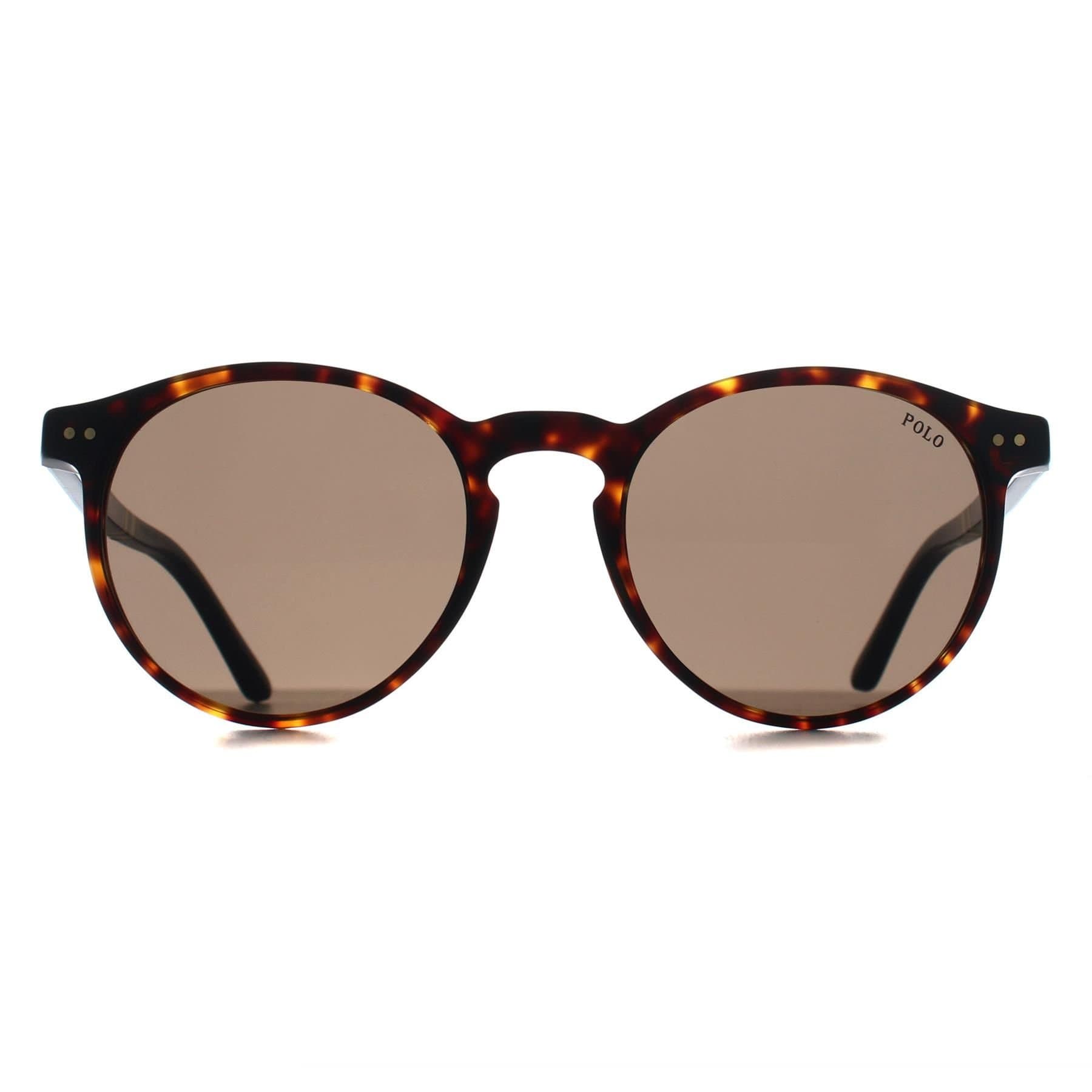 Polo Ralph Lauren Polo Ralph Lauren Men's Round Shiny Dark Havana Brown PH4236