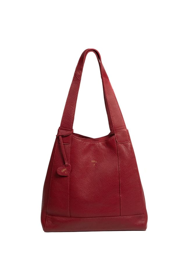 NiNa Amora NiNa Amora Women's 'Celeste' Leather Handbag in Dark Red - 2
