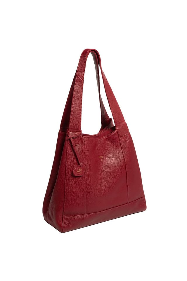 NiNa Amora NiNa Amora Women's 'Celeste' Leather Handbag in Dark Red - 3