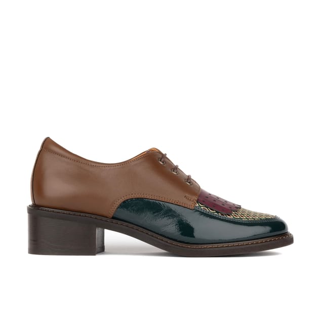 Embassy London Embassy London Women's Retro Tone - Green & Brown & Purple - 2