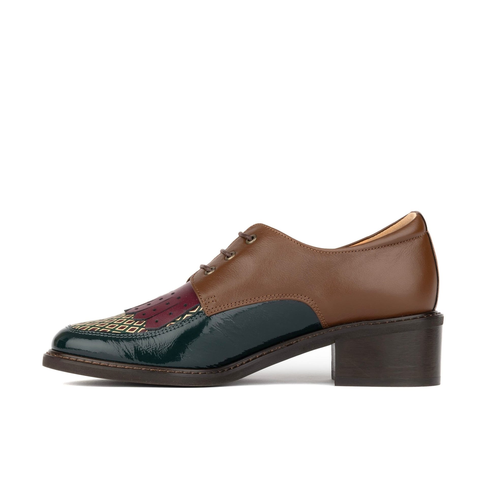 Embassy London Embassy London Women's Retro Tone - Green & Brown & Purple - 4