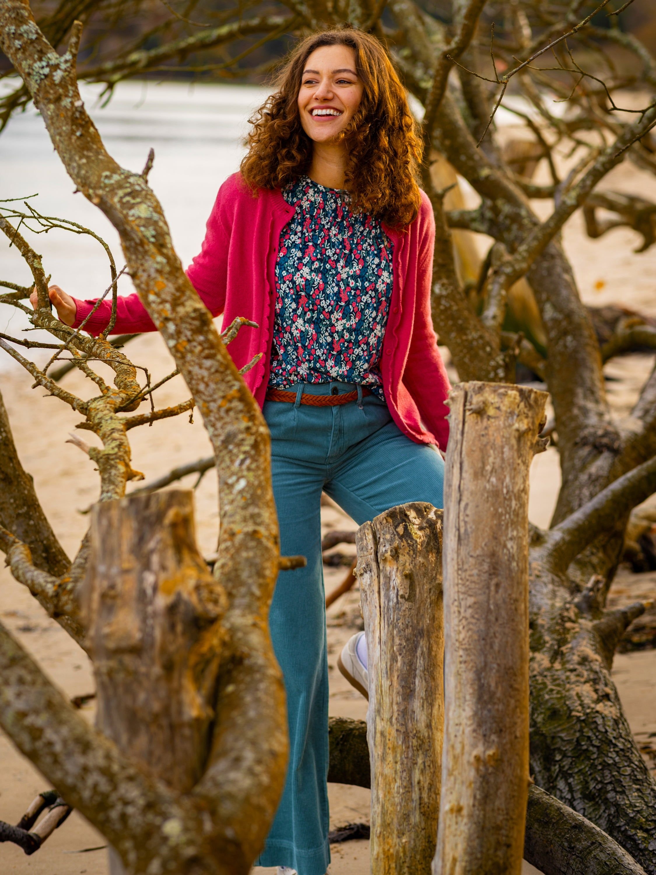 Brakeburn Brakeburn Women's Tempest Cardigan in Pink - 2