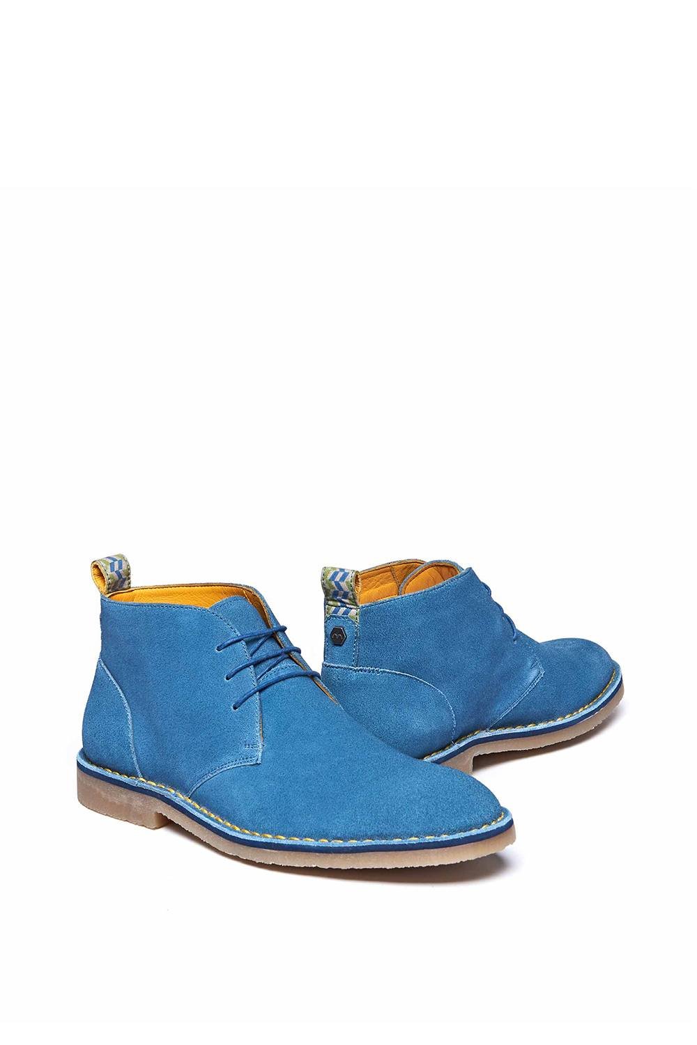 Moshulu Moshulu Men's 'Chassis' Desert Boots in Blue - 4