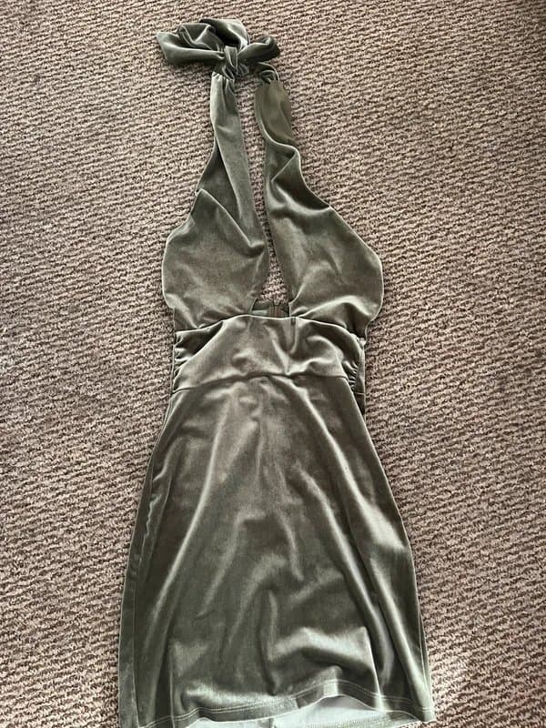 Bershka green bodycon dress