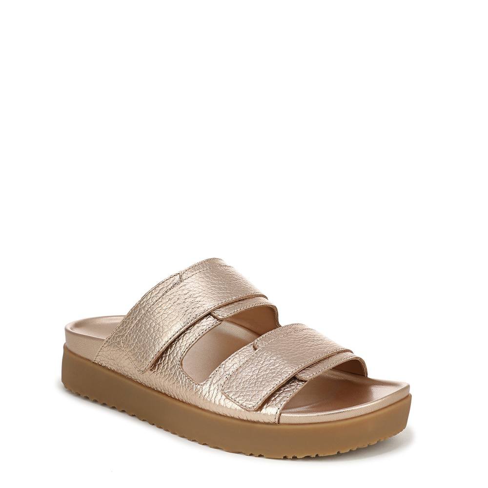 Vionic Vionic Women's Riviera Slide Sandals in Bronze - 3