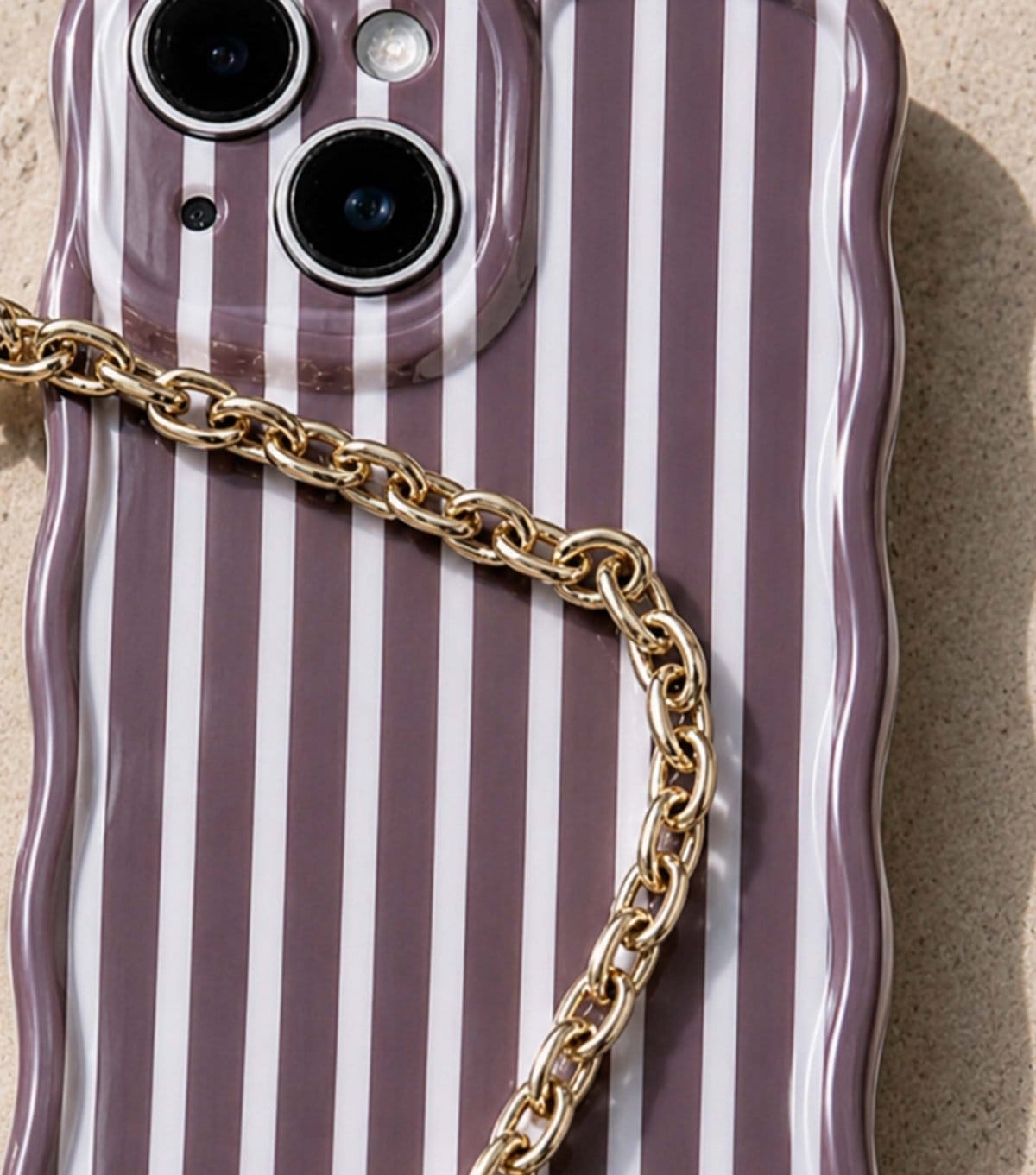 Coconut Lane Gold Tone Chain Phone Strap Coconut Lane New Look - 4