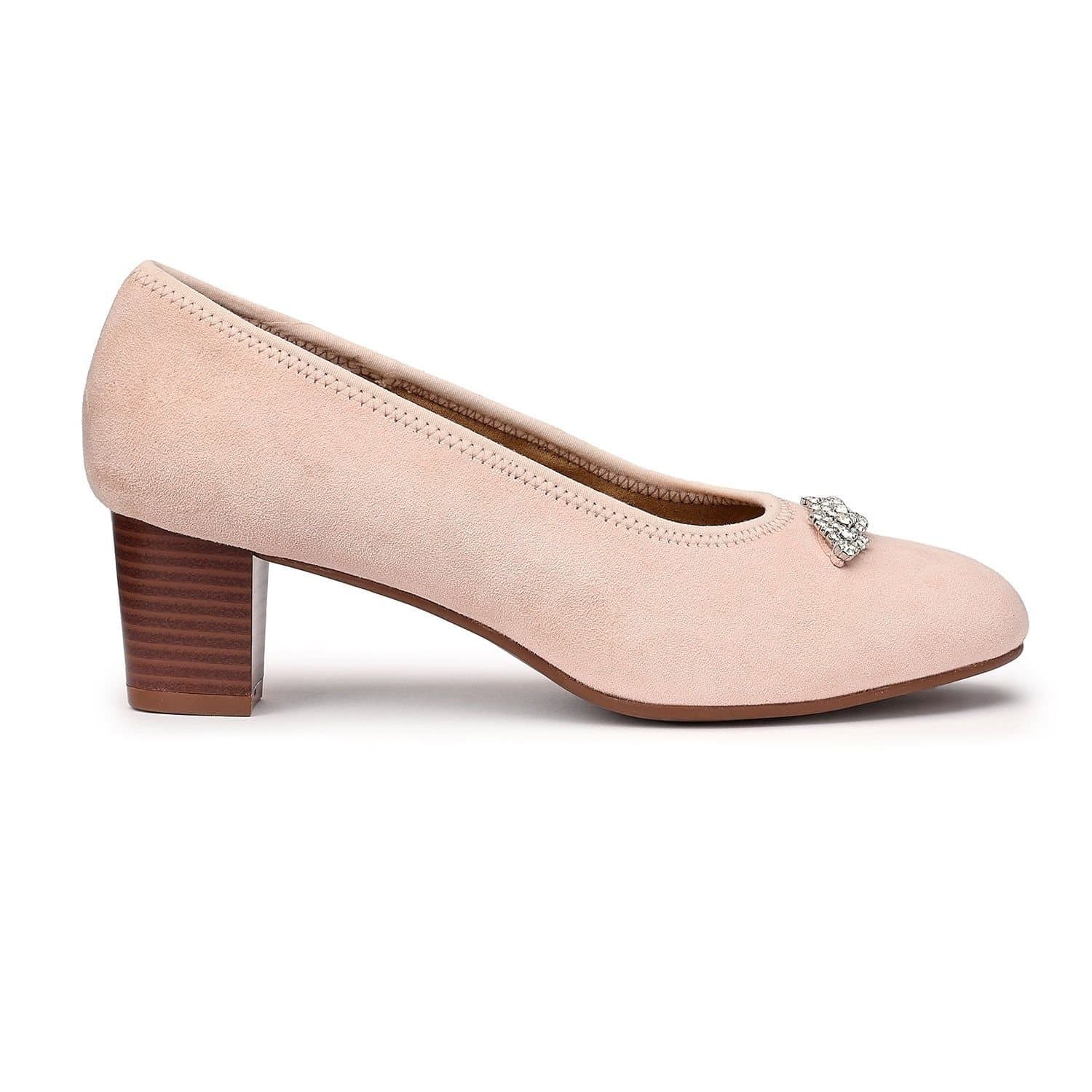 Hotter Hotter Women's 'Strut' Court Shoes in Pale Pink