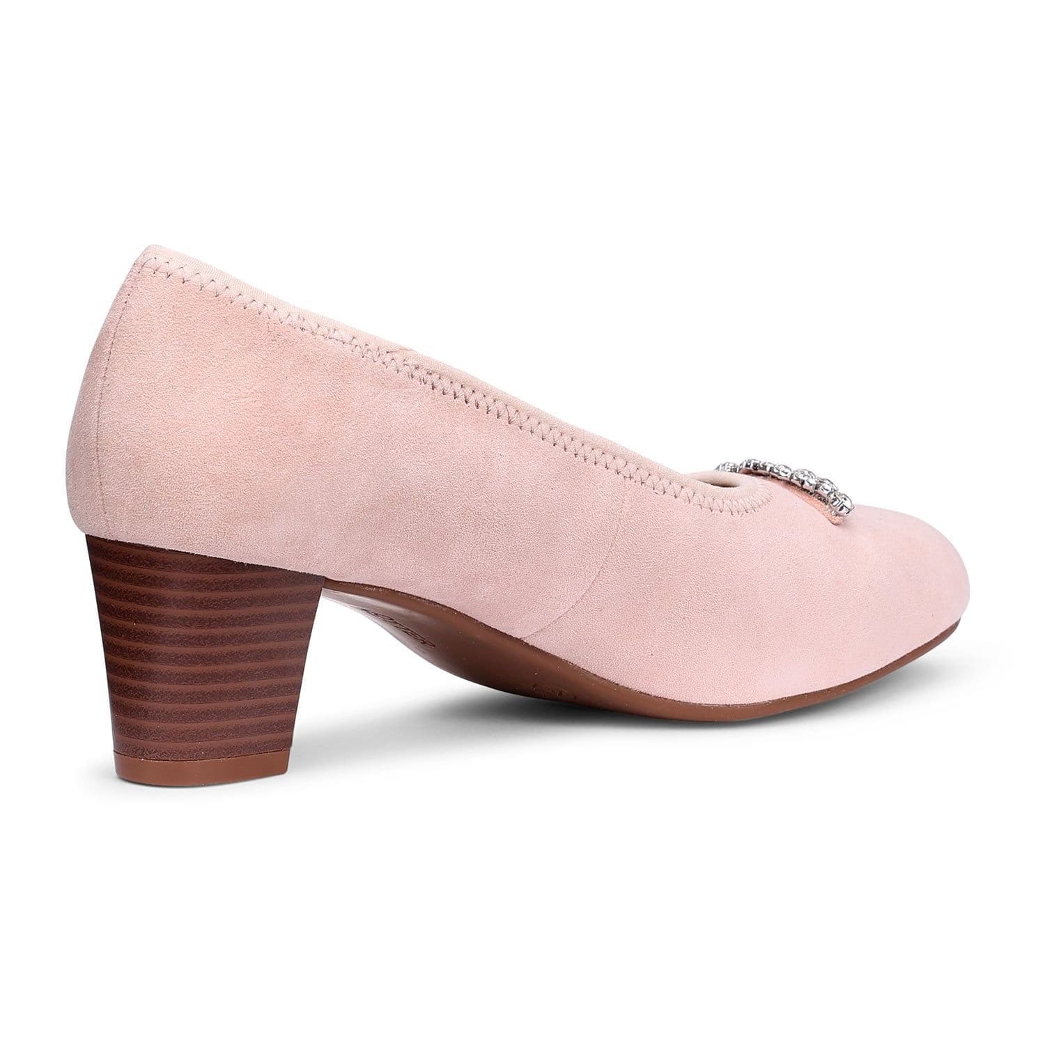 Hotter Hotter Women's 'Strut' Court Shoes in Pale Pink - 4