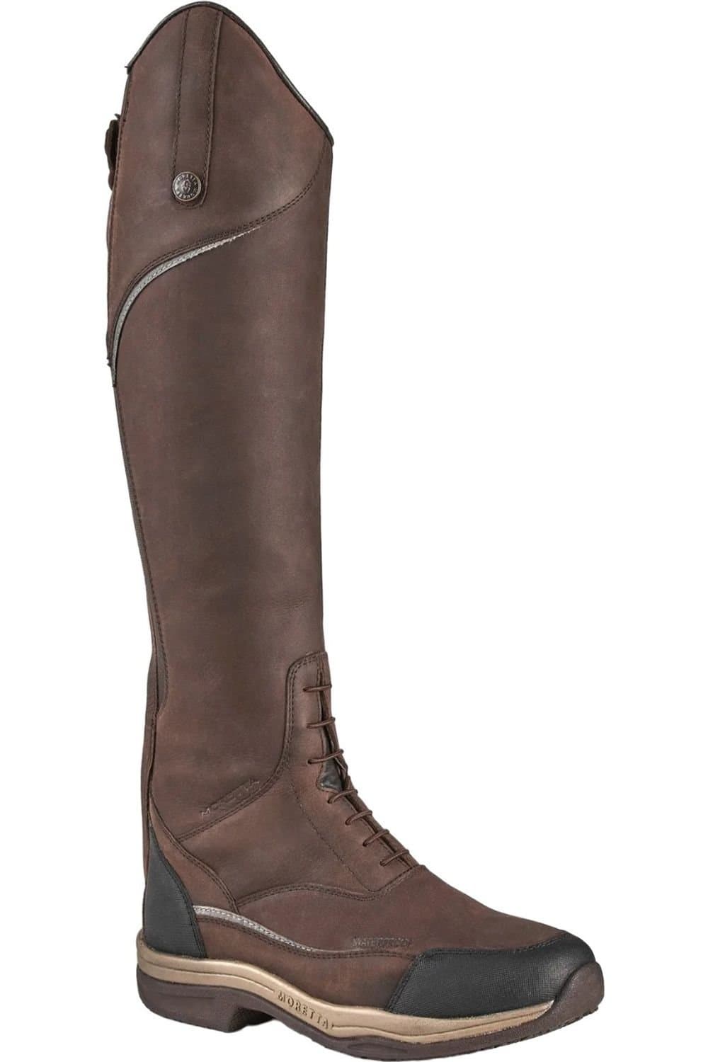 Moretta Moretta Women's Brown Leather Riding Boots