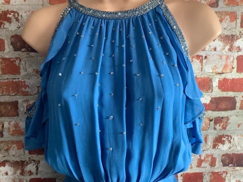 French Connection French Connection Halter Embellished Dress.