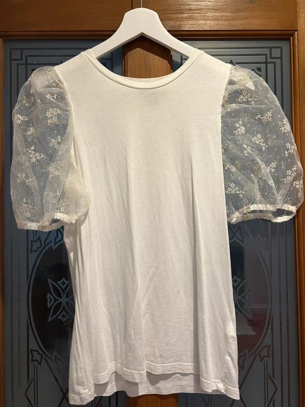 New Look New Look white puffer sleeve top