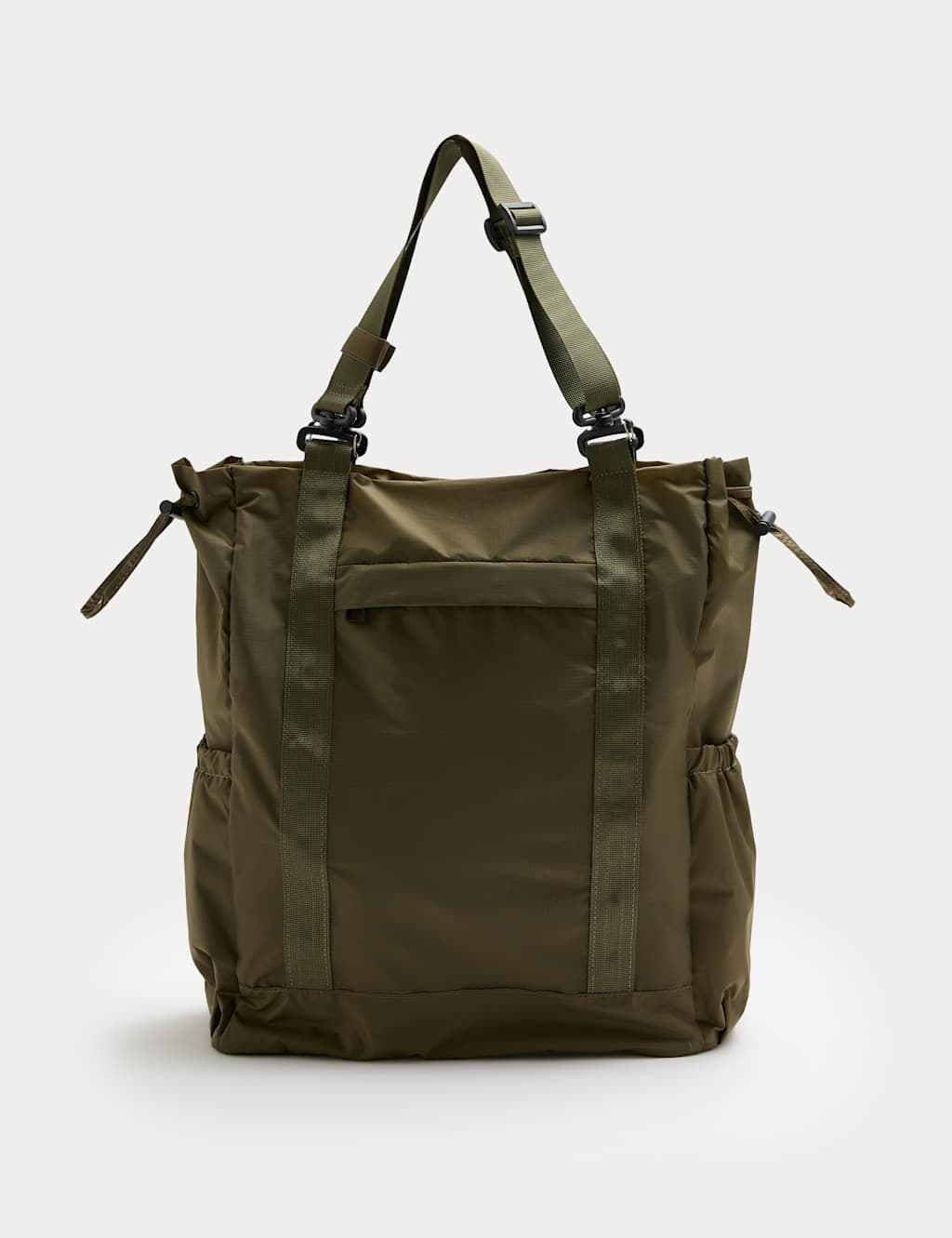 Marks & Spencer M&S Drawstring Tote Bag Olive