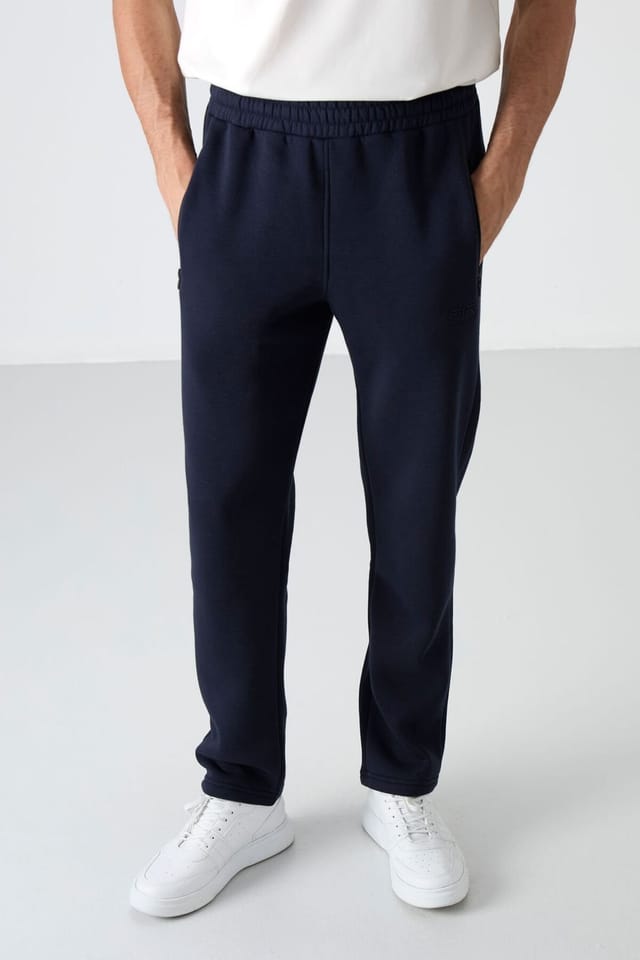 Tommy Life Tommy Life Men's Regular Fit Fleece Sweatpants in Navy - 2