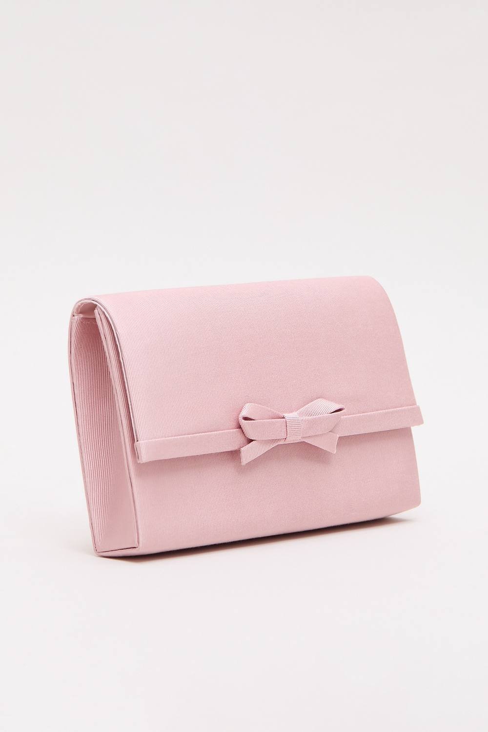 Phase Eight Phase Eight Women's Bow Detail Chain Clutch Bag in Baby Pink - 1