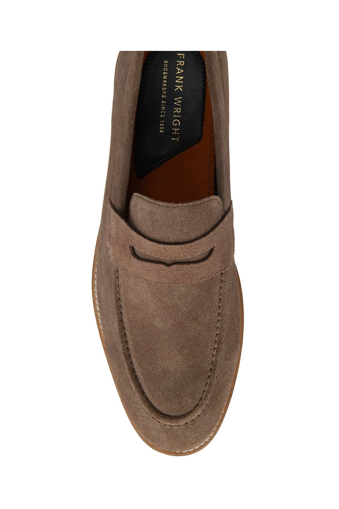 Frank Wright Frank Wright Men's Suede 'Turnbull' Penny Loafers in Light Tan - 4
