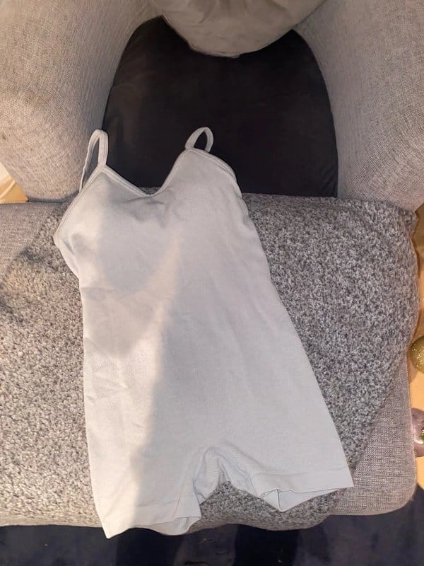 Bershka Light Blue Satin Jumpsuit Size Small