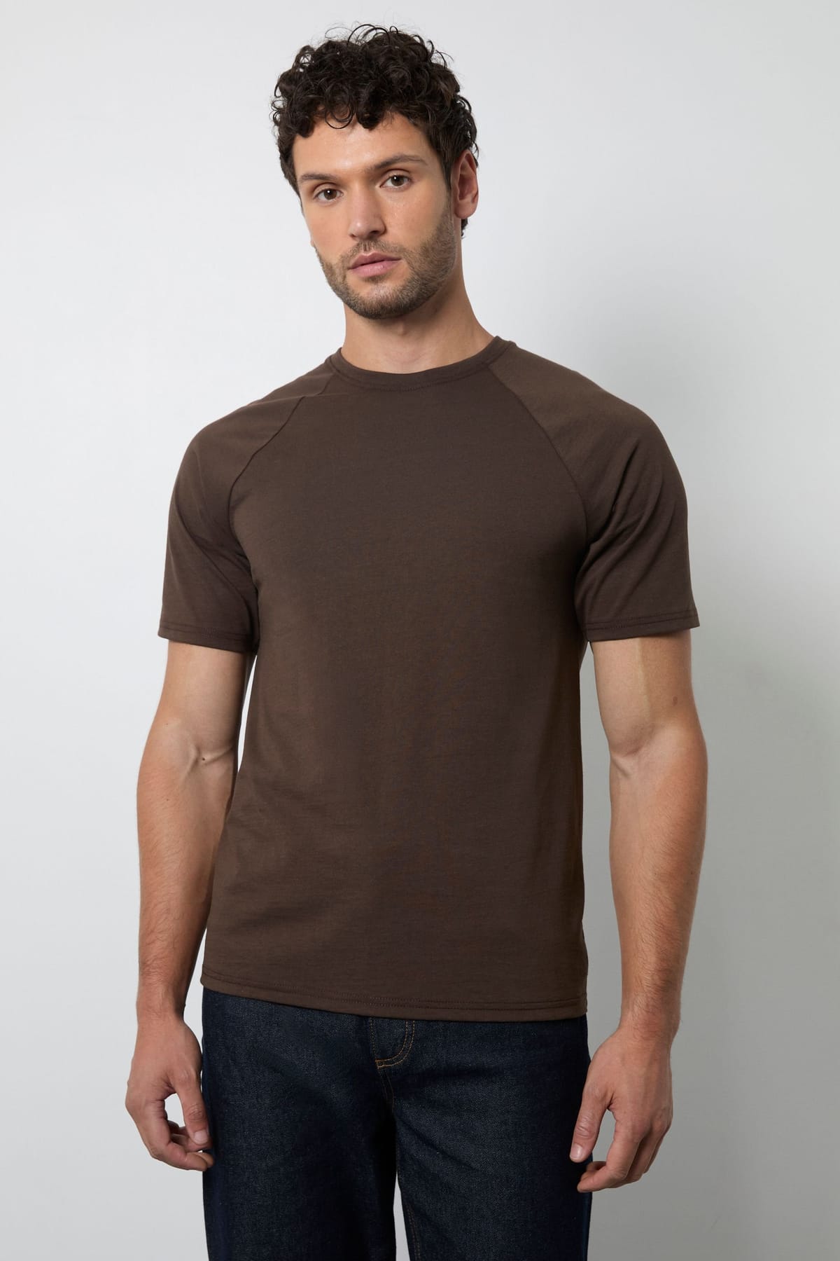 Burton Burton Men's Brown Heavy Weight Raglan T-Shirt - 1