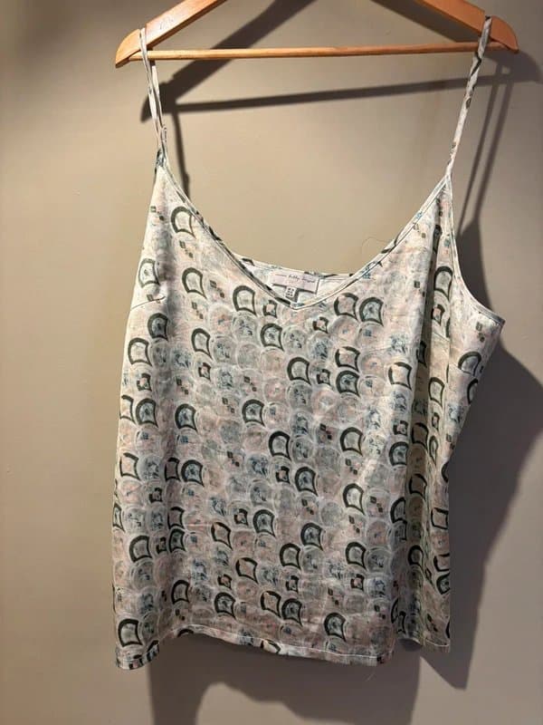 Never Fully Dressed Green silk cami