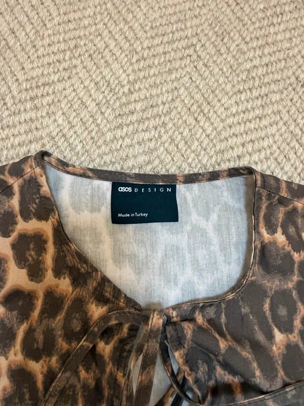 ASOS Design ASOS Design Leopard Print Top Blouse