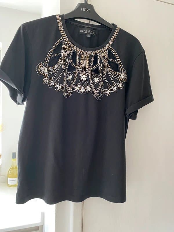Topshop Embellished with cut  out
