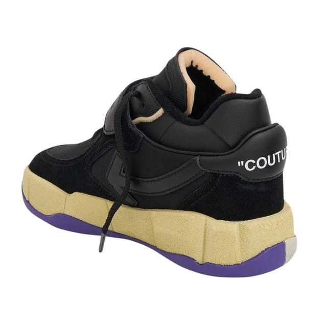 Off-White Off-White Men's Low Top Puzzle Couture Black Sneakers - 3
