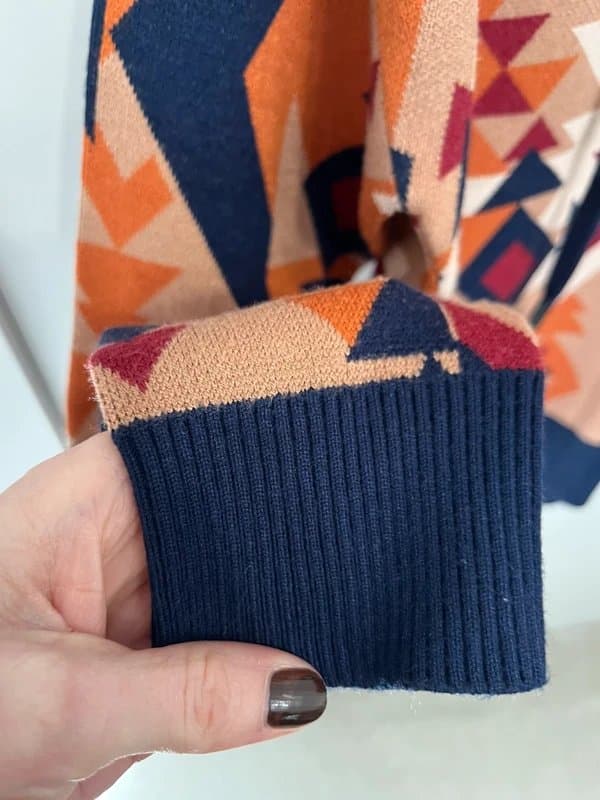 Never Fully Dressed Never Fully Dressed Aztec knitted hoodie