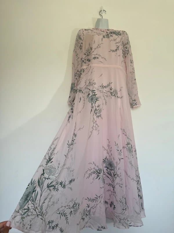 Hobbs New (no tag shop floor ) Hobbs Rosabelle 100% Floral long dress - uk 14- RRP £349
