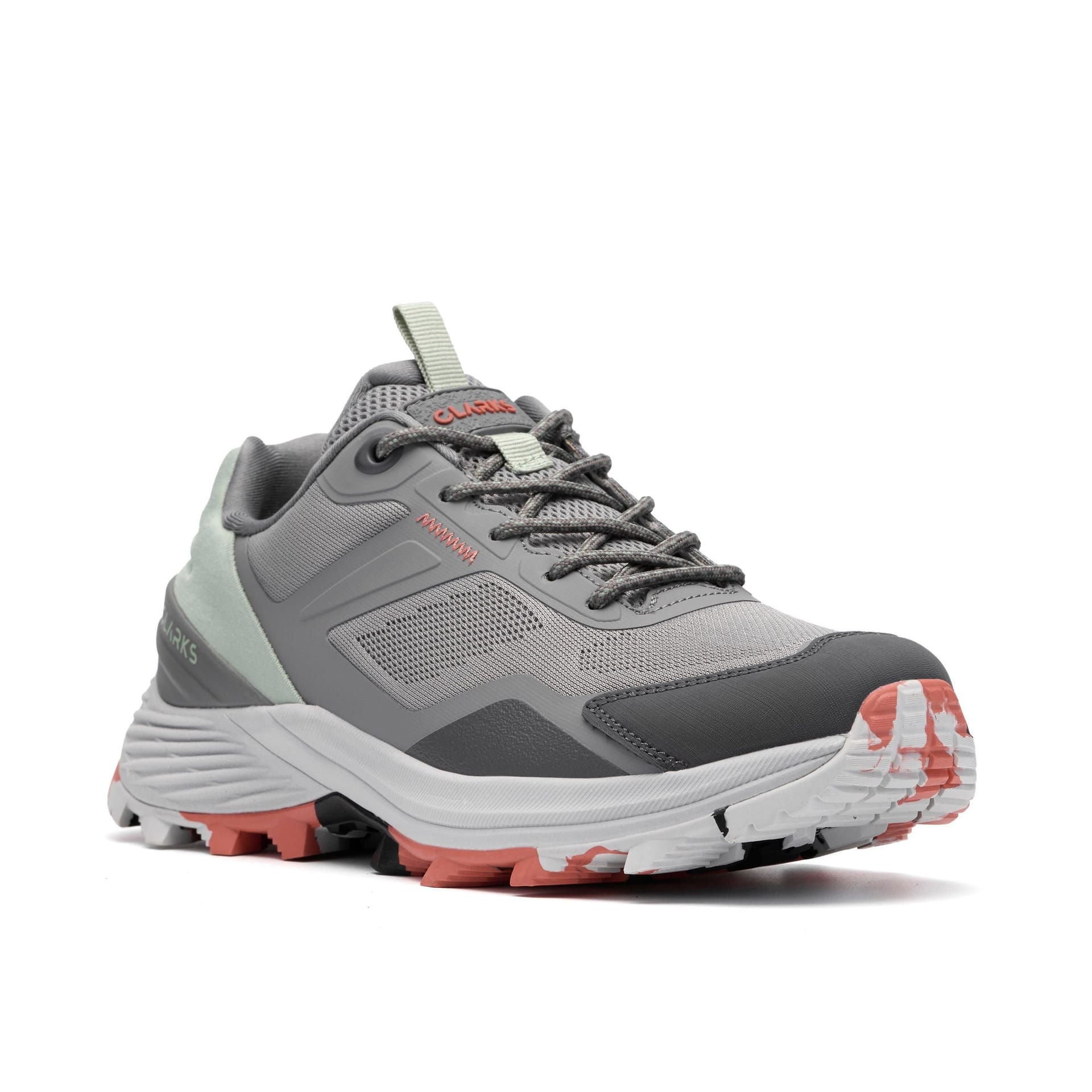 Clarks Clarks Women's Laila Trail Dark Grey Combination Trainers, Walking - 4