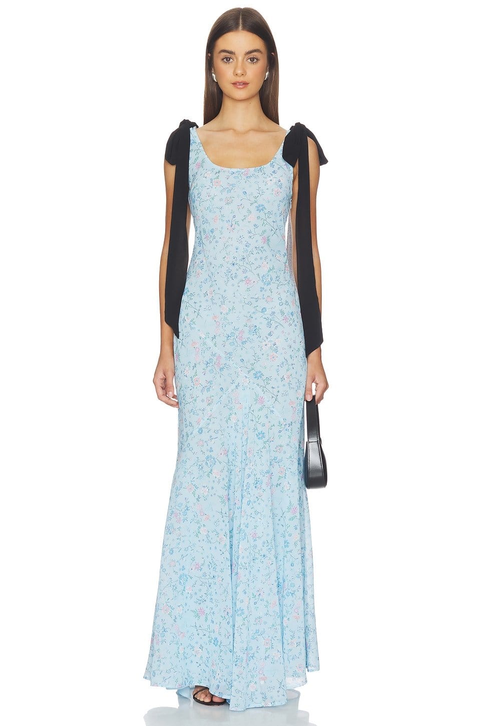 Revolve Blue Floral Maxi Dress