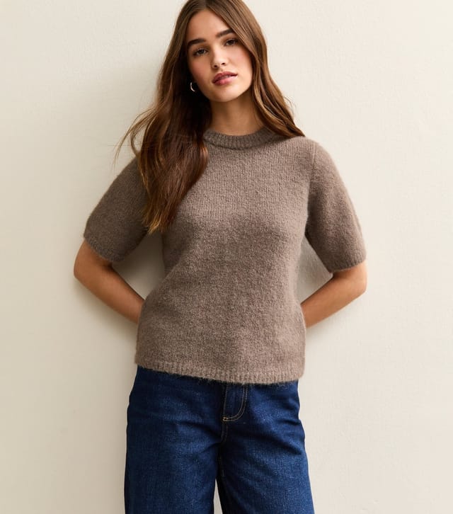 New Look Women's Mink Short Sleeve Knit Top New Look - 2