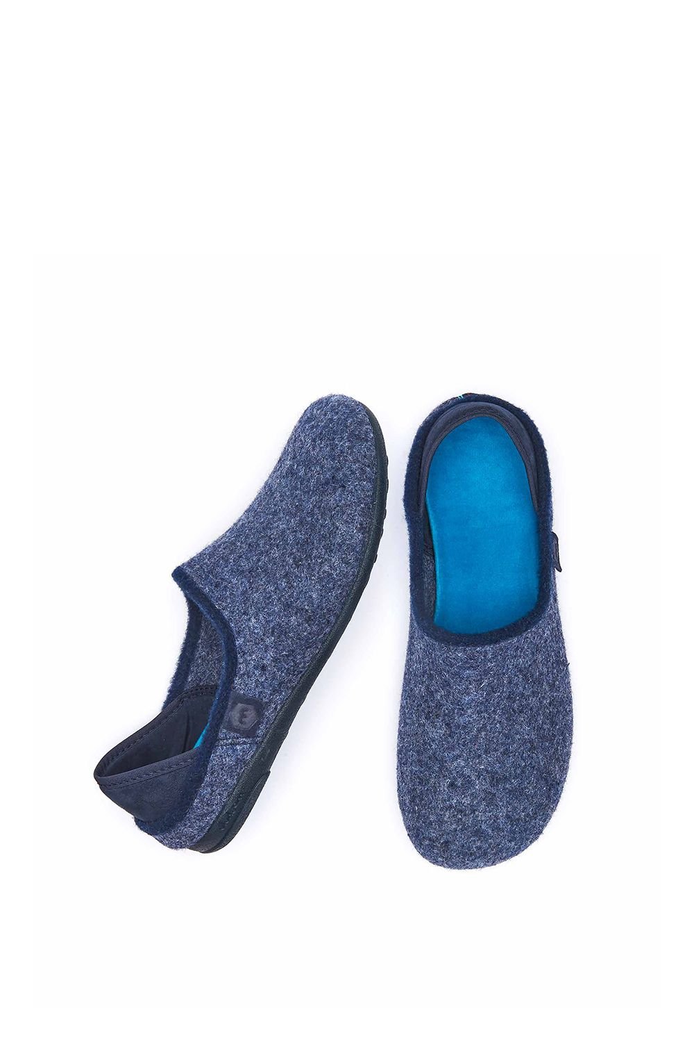 Moshulu Moshulu Men's 'Matmi' Felt Slippers in Indigo - 2