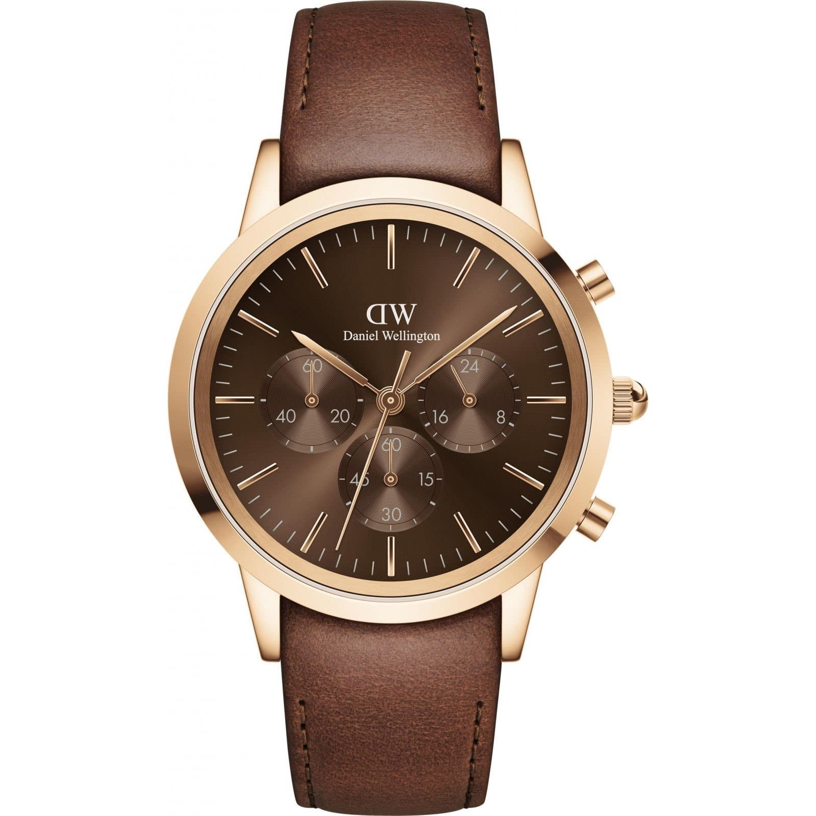Daniel Wellington Daniel Wellington Men's DW00100640 Iconic 42mm Quartz Watch in Brown