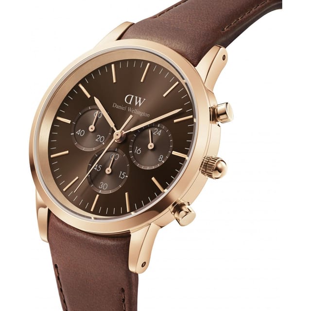 Daniel Wellington Daniel Wellington Men's DW00100640 Iconic 42mm Quartz Watch in Brown - 2