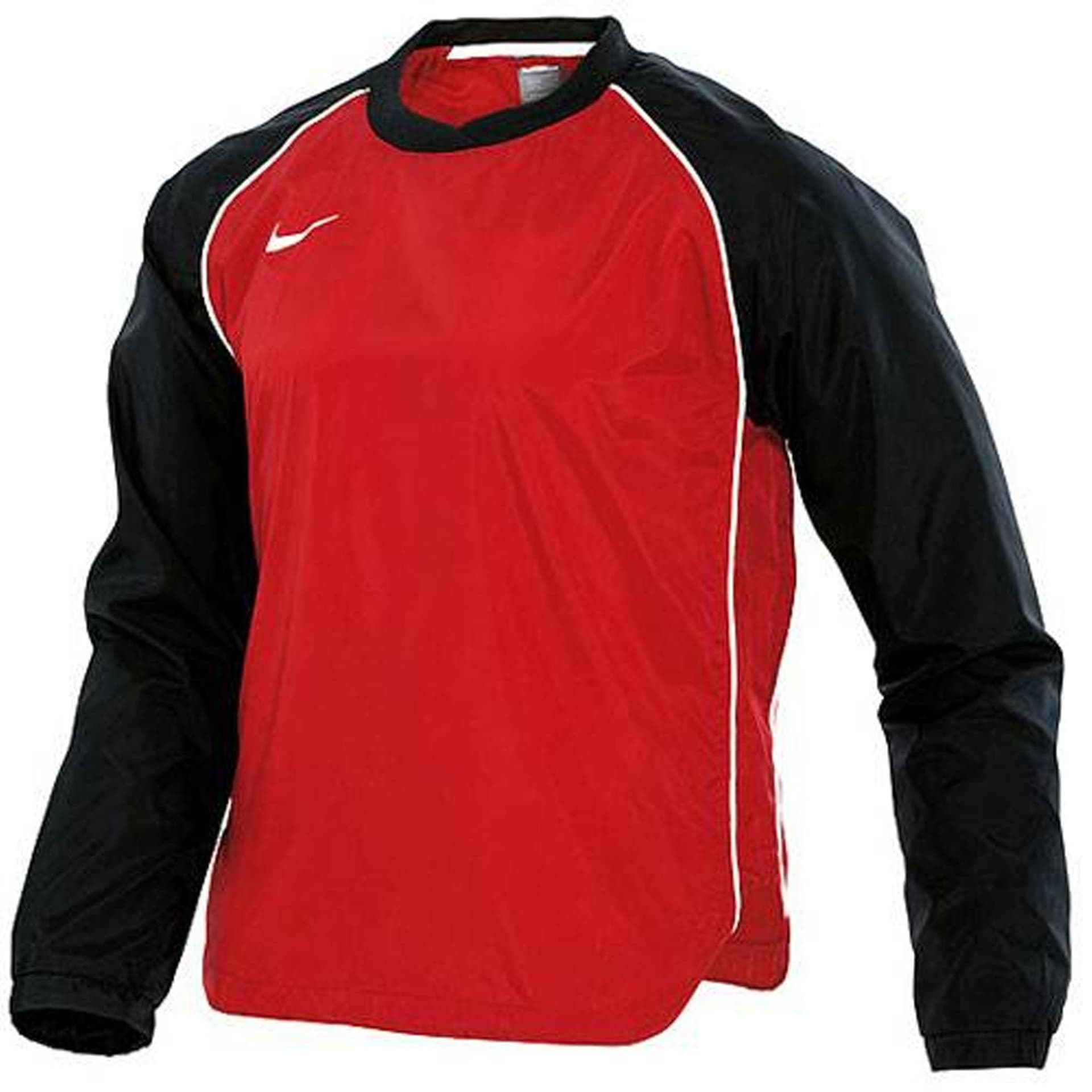 Nike Nike Men's Black Red Long Sleeve V-Neck Football Top