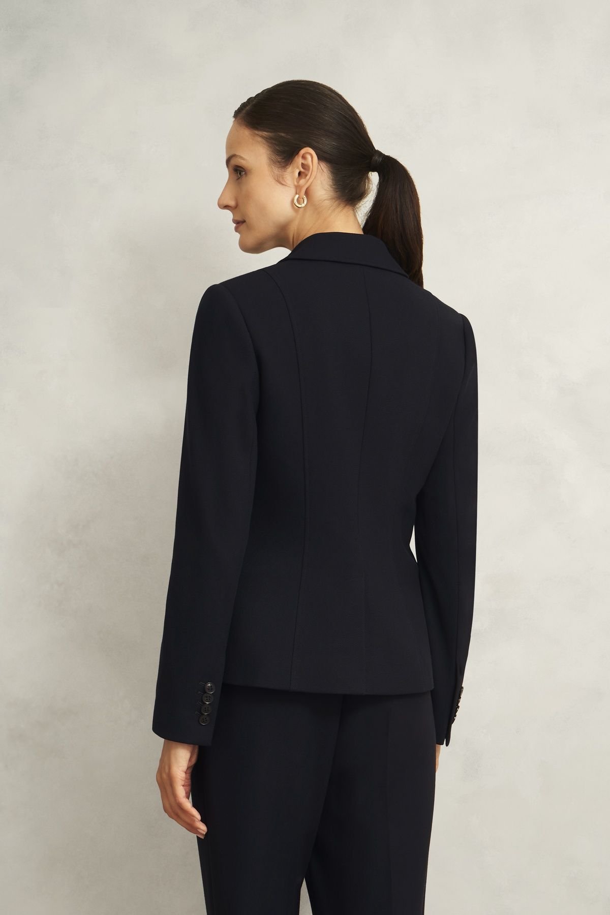 Hobbs London Hobbs London Women's Ivy Jacket in Dark Navy - 4