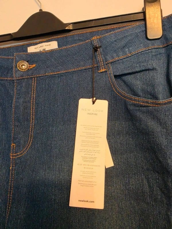 New Look Inspire Blue Plus Size Flare Jeans