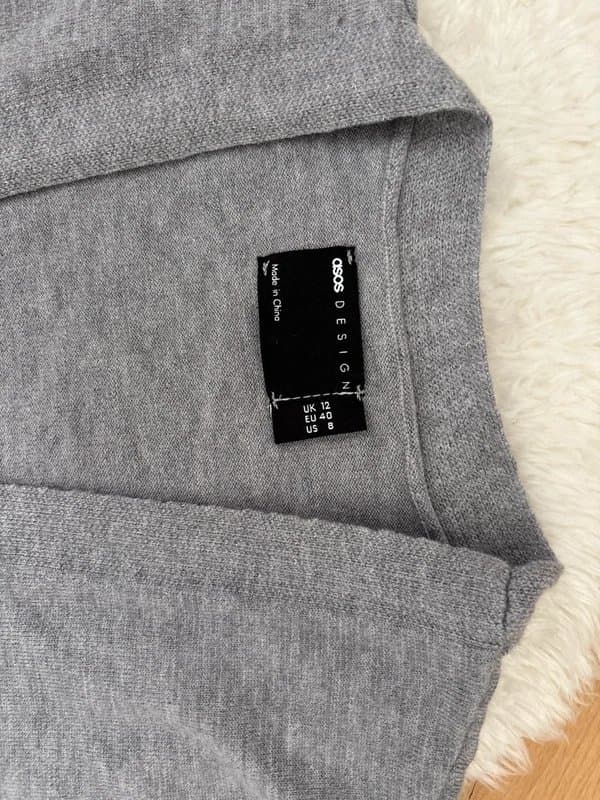 ASOS Design Grey open cardigan | soft lightweight knit | ASOS UK 12