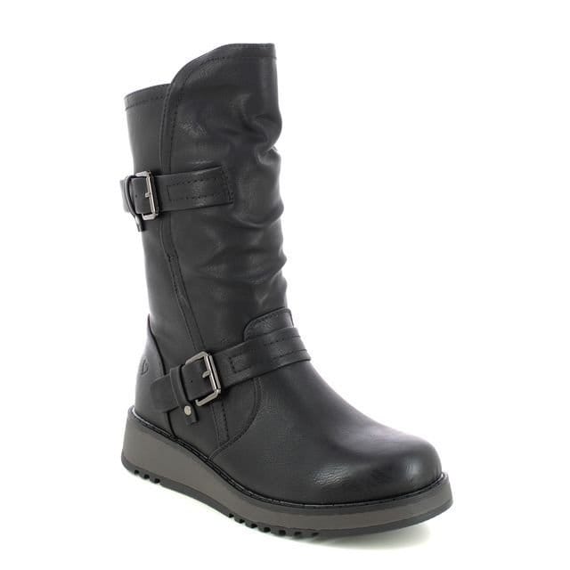 Heavenly Feet Heavenly Feet Women's HANNAH4 Mid Calf Side Zip Boots in Black - 2