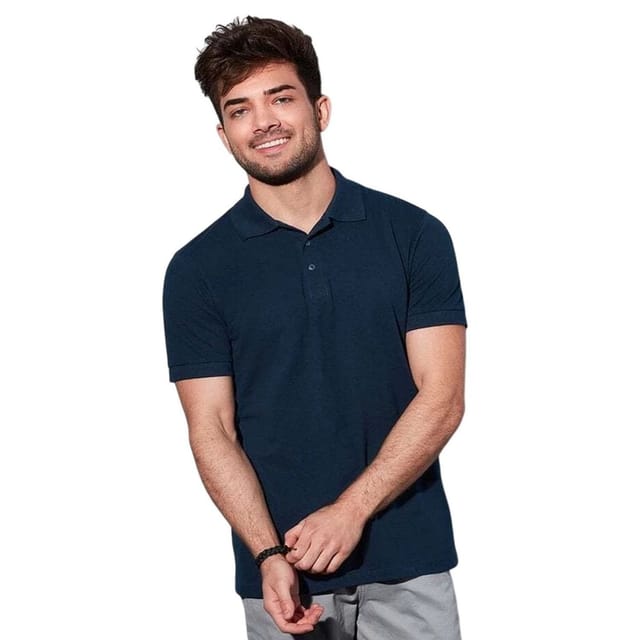 Stedman Stars Stedman Stars Men's Harper Cotton Polo in Blue - 2