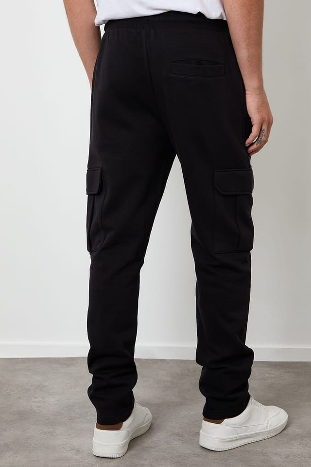 Threadbare Threadbare Men's Cargo Joggers in Black - 2