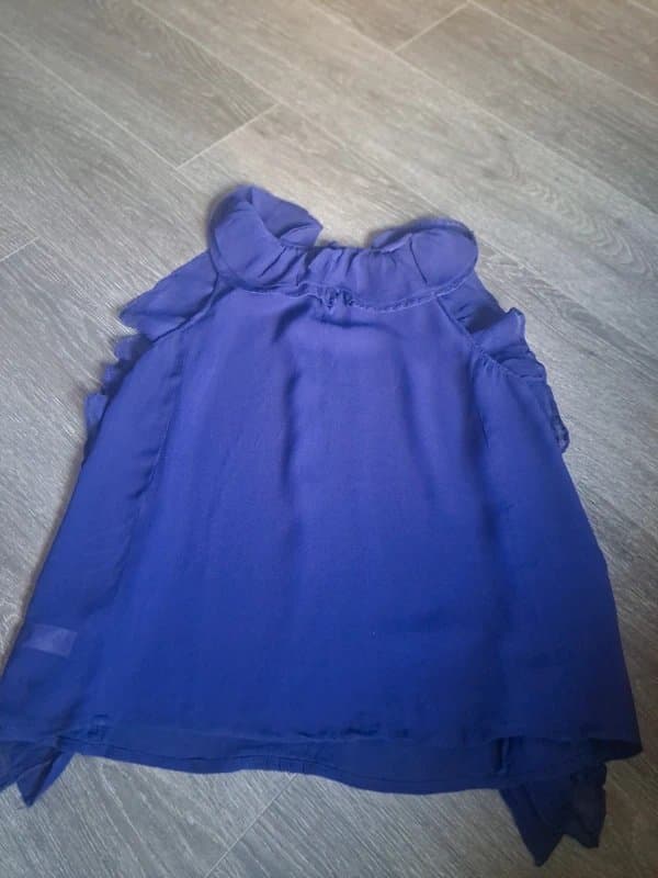 Topshop Violet chiffon top