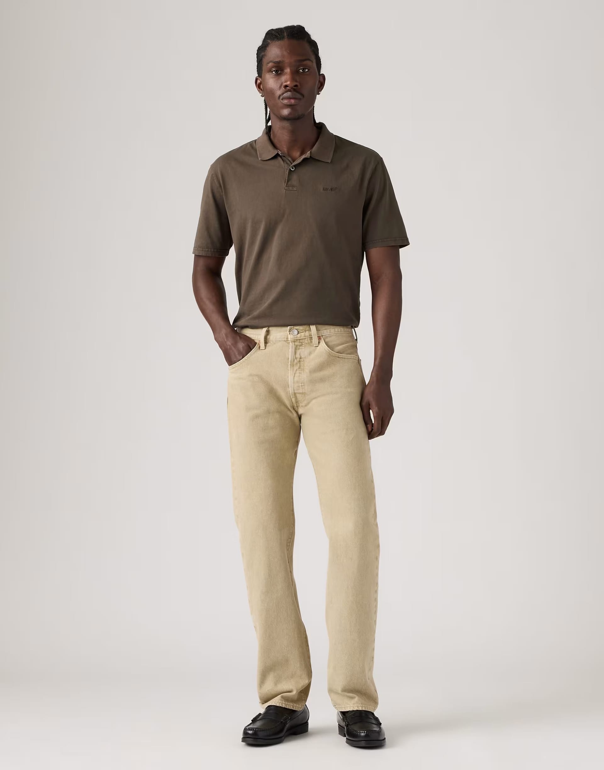 Levi's Khaki Straight-Leg Jeans