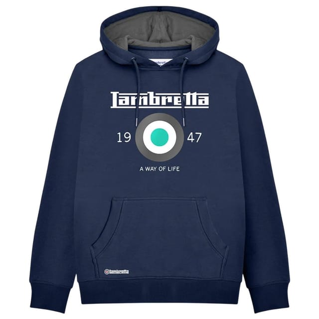 Lambretta Lambretta Men's Target Hoodie in Navy - 2