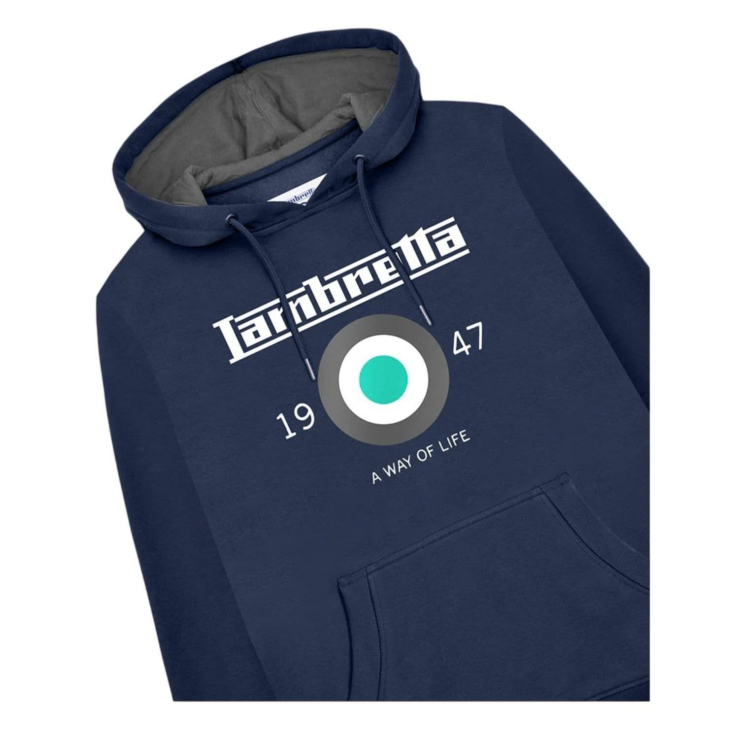 Lambretta Lambretta Men's Target Hoodie in Navy - 4