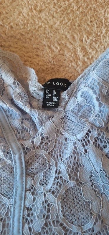 New Look Blue Lace Bodysuit