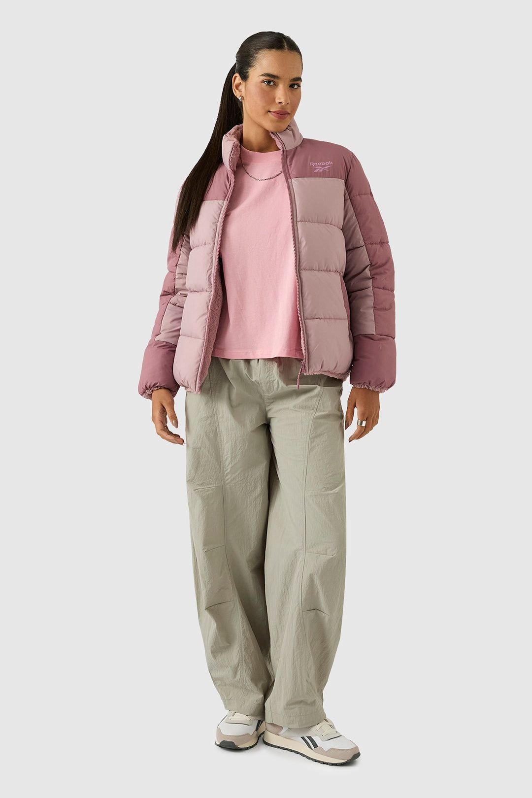 Reebok Reebok Women's Reversible Puffer in Dusty Pink - 3