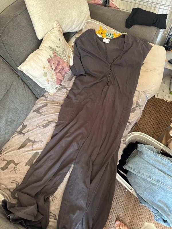 ASOS Design Grey/black jumpsuit