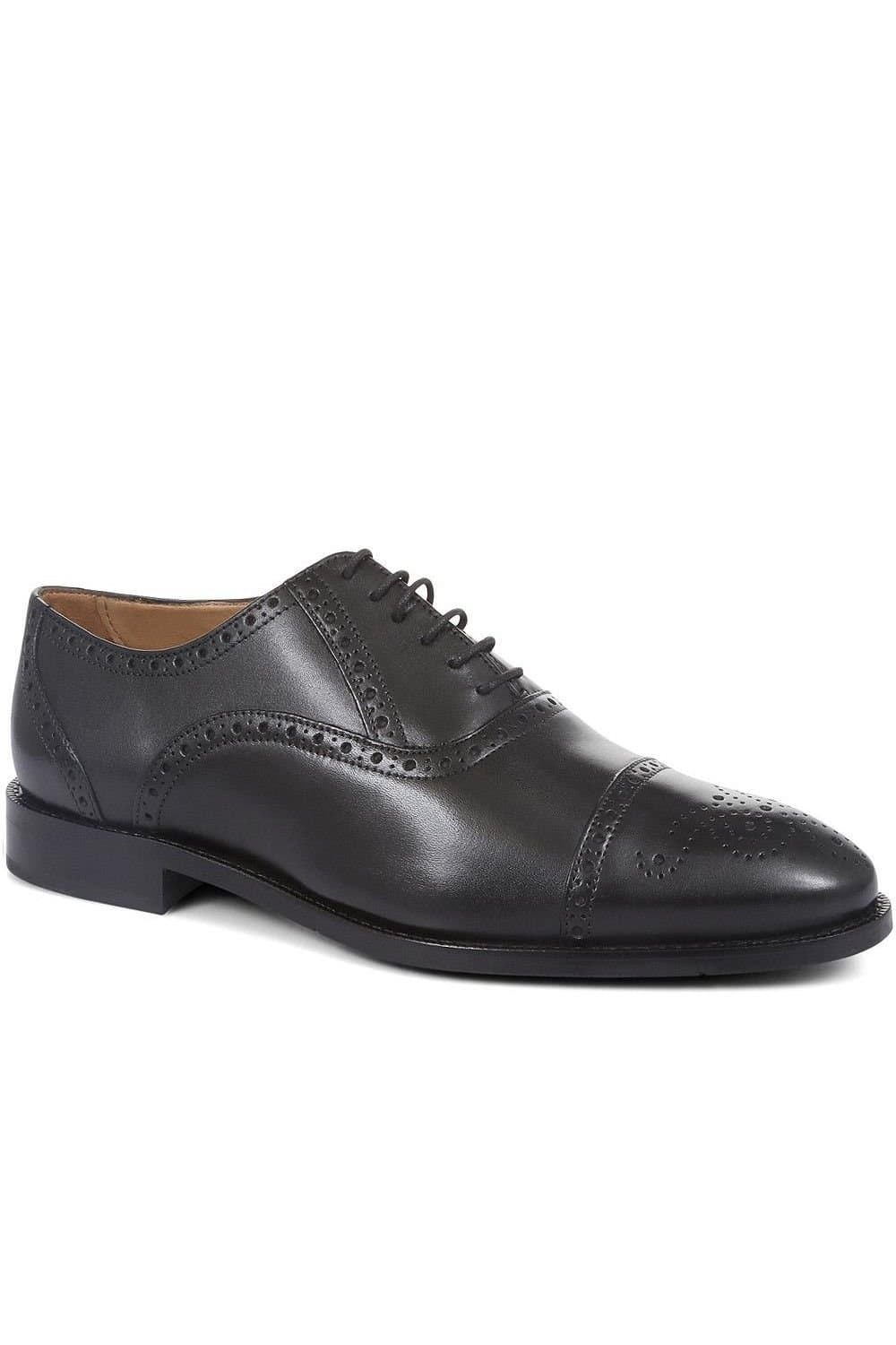 Jones Bootmaker Jones Bootmaker Men's Mercer Wide-fit Leather Oxford Shoes in Black