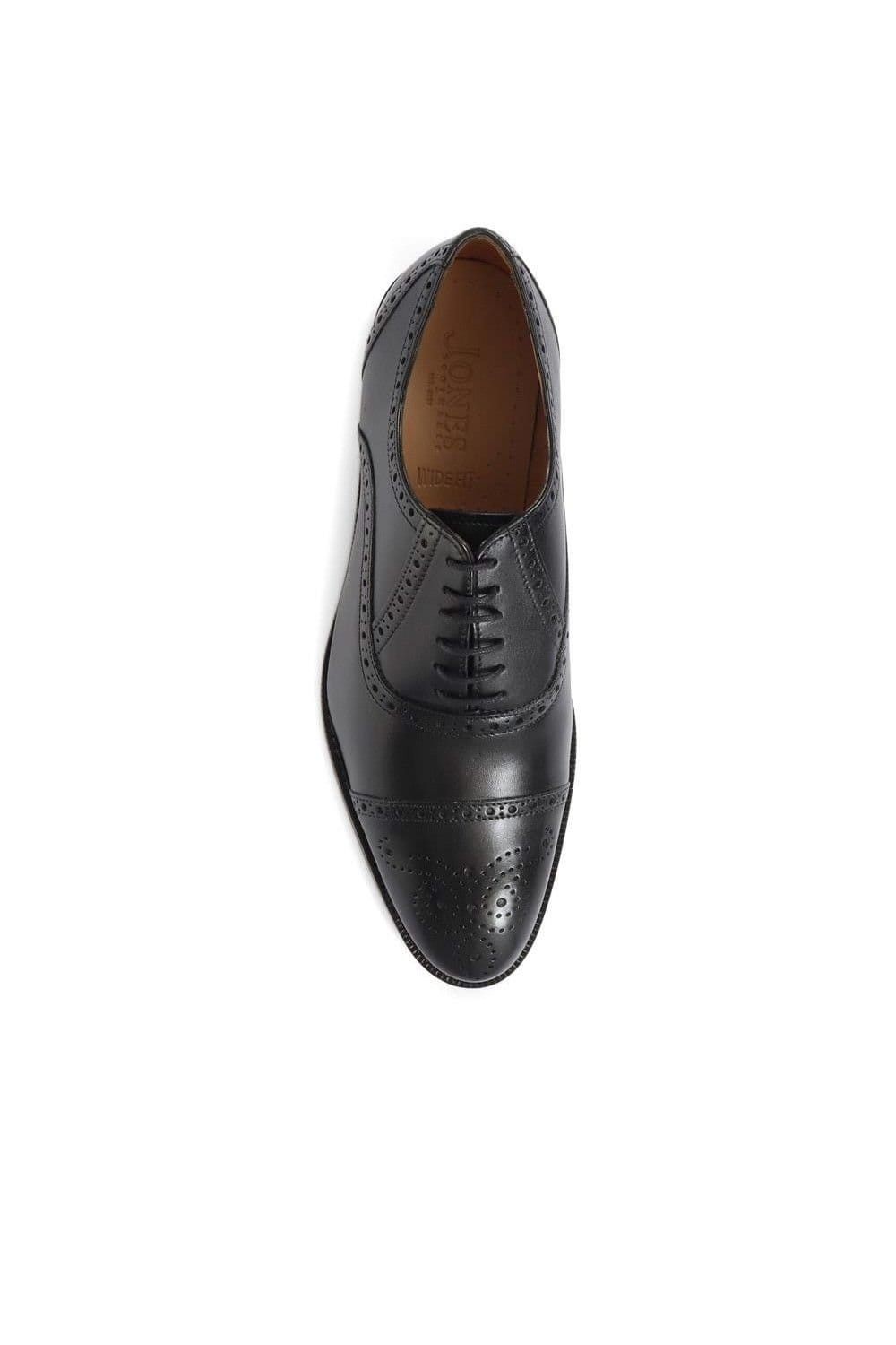 Jones Bootmaker Jones Bootmaker Men's Mercer Wide-fit Leather Oxford Shoes in Black - 4